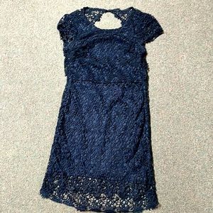 Formal blue lace dress